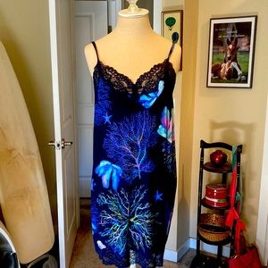 Beautiful blue flowered lingerie from Soma’s Intimates.